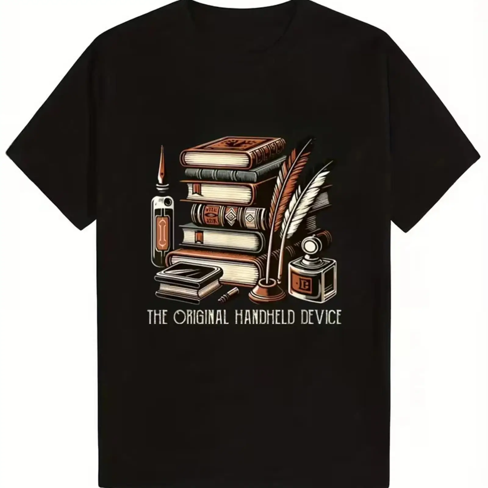 Vintage Fashion Library - Heren lichtgewicht boekenliefhebber T-shirt Vintage bibliotheekontwerp