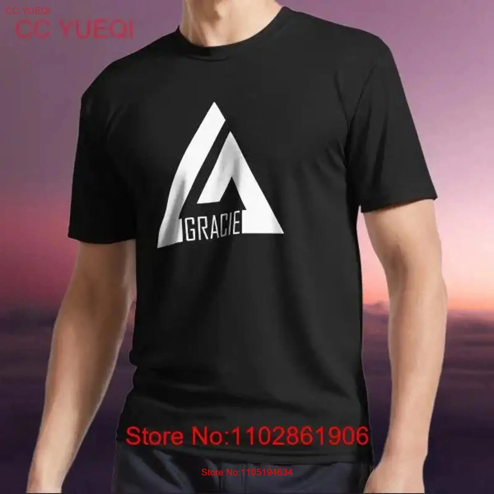 Vintage Fashion Logo - Nieuw T-shirt BJJ Gracie Actief Logo