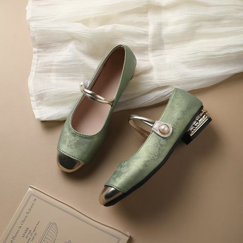 Vintage Slip Dress - Dames Mary Jane schoenen in Chinese