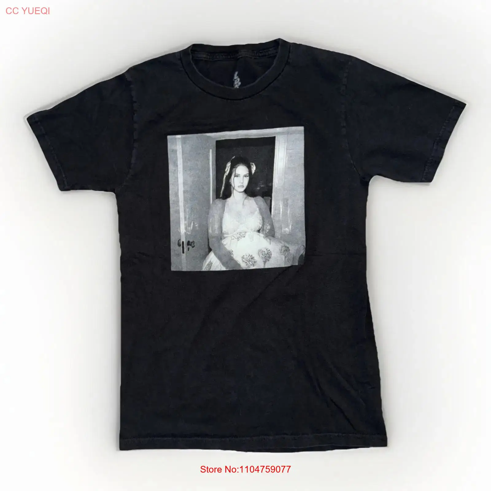 Vintage Fashion Photographers - Lana Del Rey Foto T-shirt Zwart
