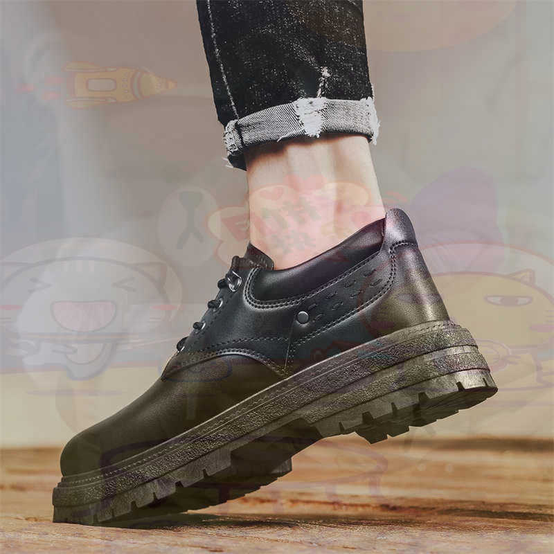 Vintage Fashion Brand Names - Donker natuurlijk leer Mode-sneakers Tennis Herensneakers