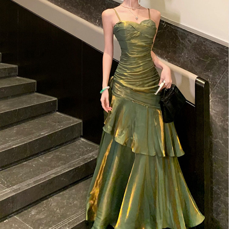 Vintage Fashion Events - Dames zomer nieuwe elegante maxi-jurk met