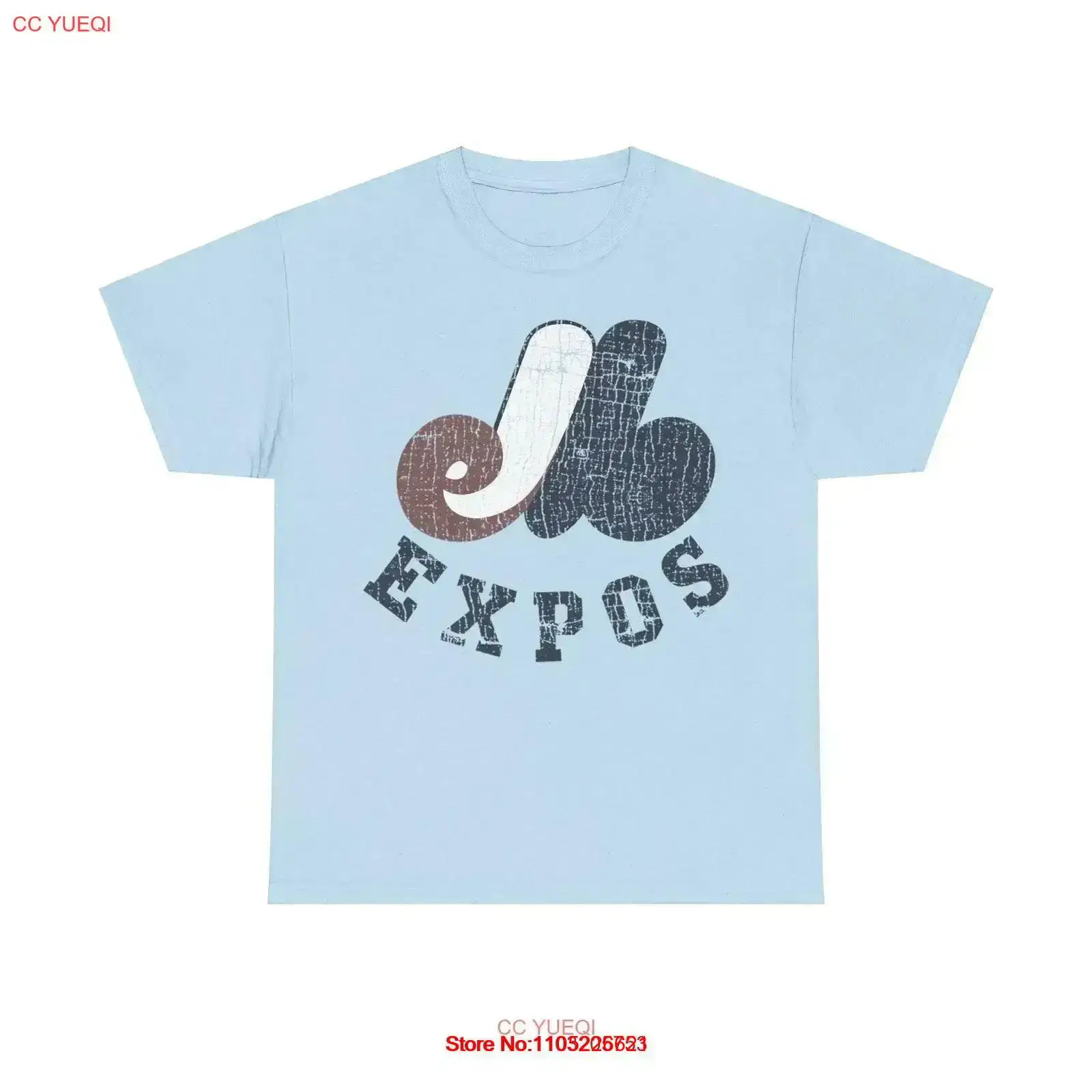 Vintage Fashion Logo - Montreal Expos Distressed Logo Baseball T-shirt