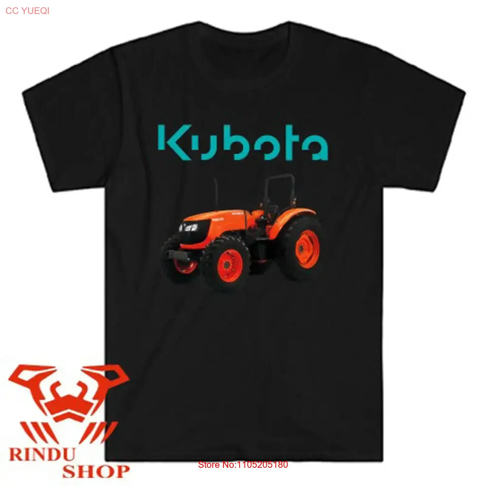 Vintage Fashion Logo - Kubota Tractor Farm Logo Heren Zwart