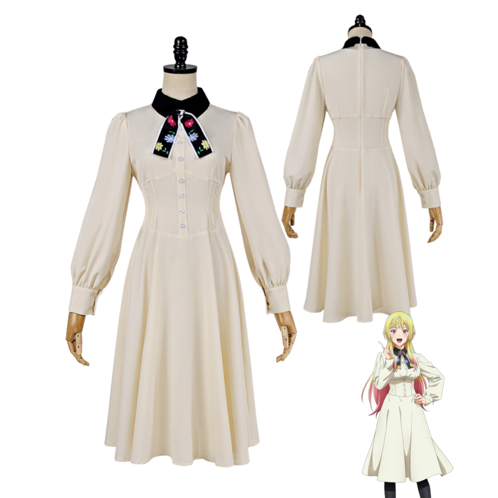 Vintage Slip Dress - Huwelijkstoxine Mei Kinosaki Cosplay Kostuum Retro
