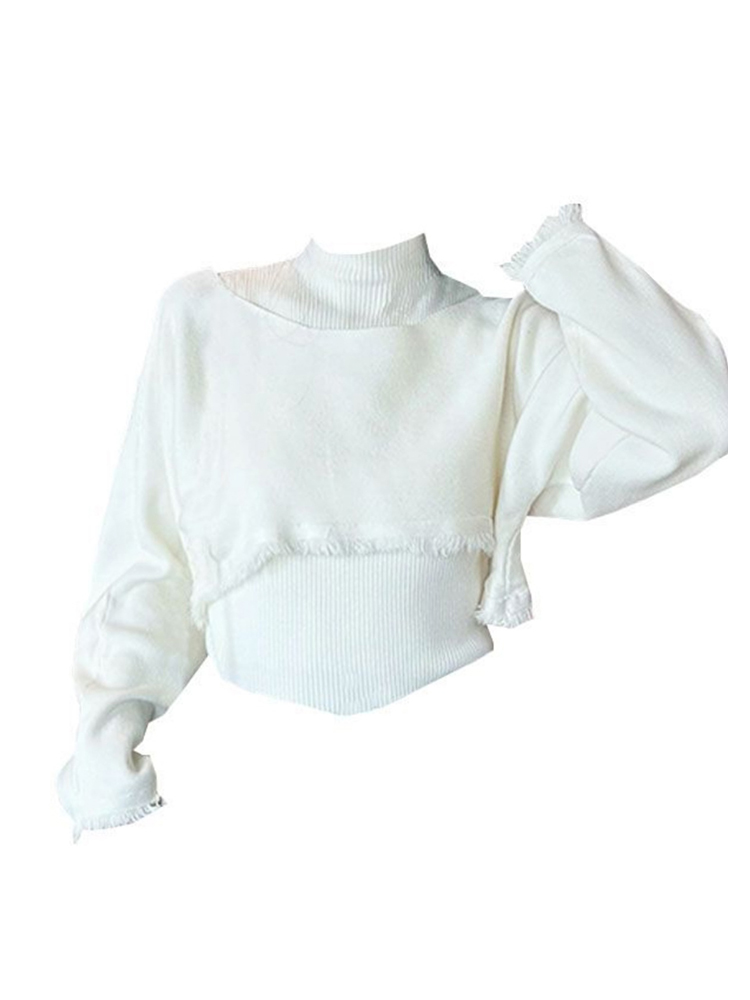 Turtleneck Knit 90S - Vrouwen groene trui gebreide trui Harajuku