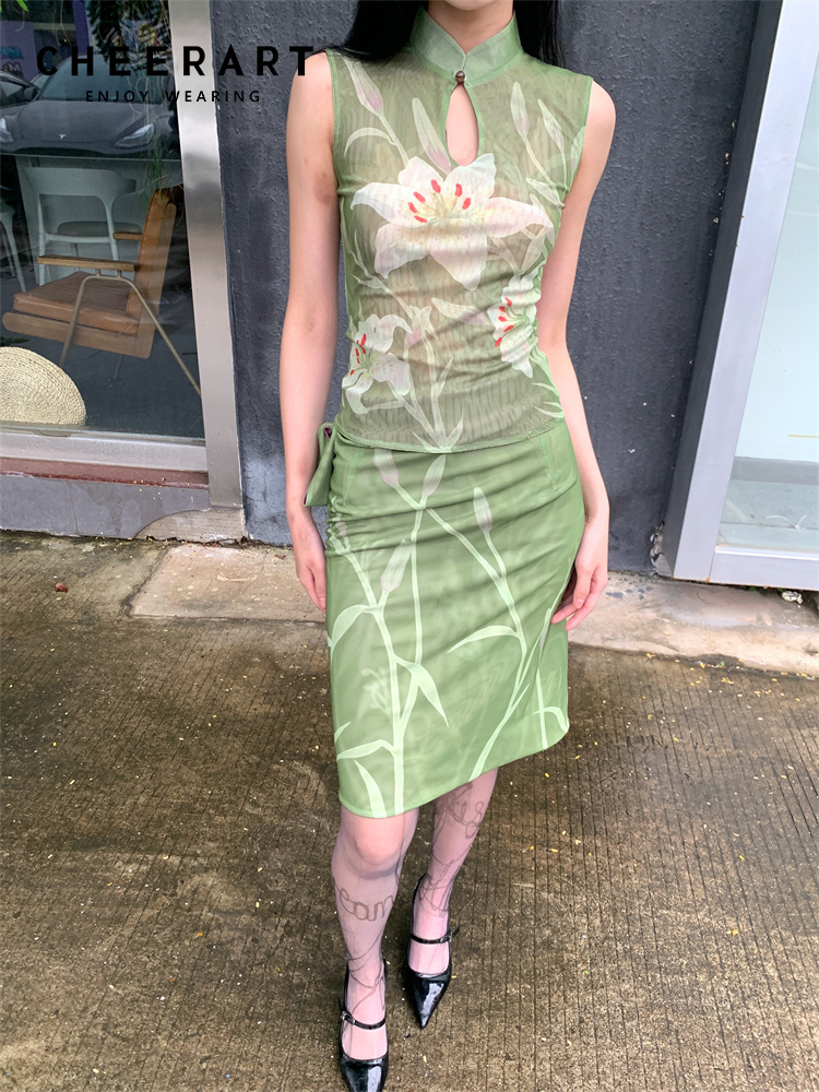 Vintage Fashion Ai - Cheerart Tweedelige Set Voor Vrouwen Elegante