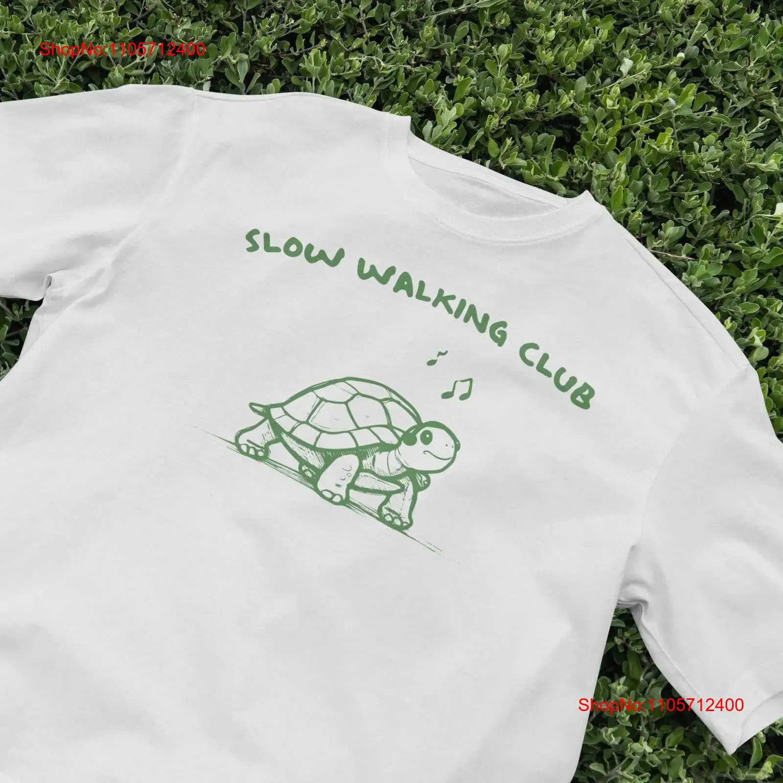 Turtleneck Knit 90S - Slow Walking Club T-shirt Schattige schildpad