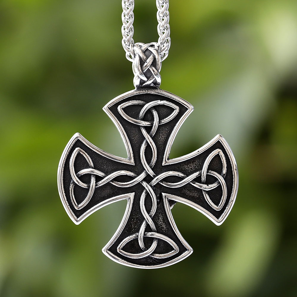 Vintage Fashion Guide - Heren Sieraden Titanium Staal Celtic Cross