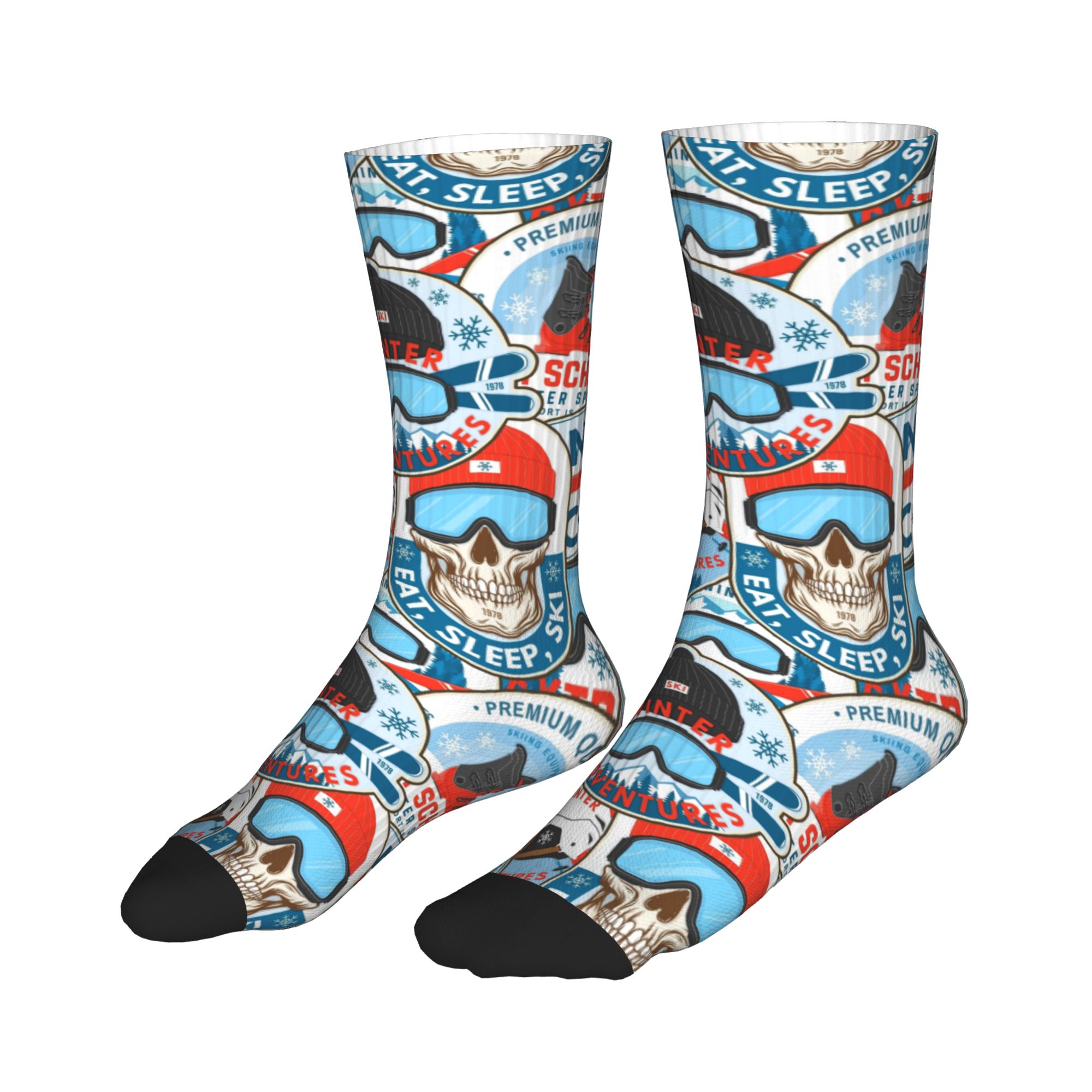 Vintage rood blauwe Ski Club n - Vintage Fashion For Men recensie en prijs