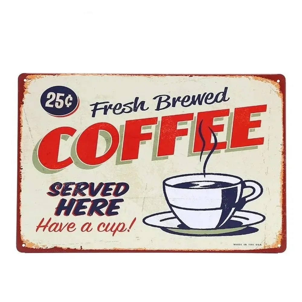 Plaquette Metalen Borden Drink - Vintage Fashion Posters recensie en prijs