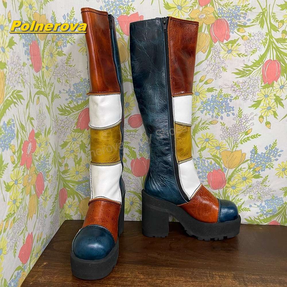 Vrouwen Retro Patchwork Ledere - Vintage Fashion Style recensie en prijs