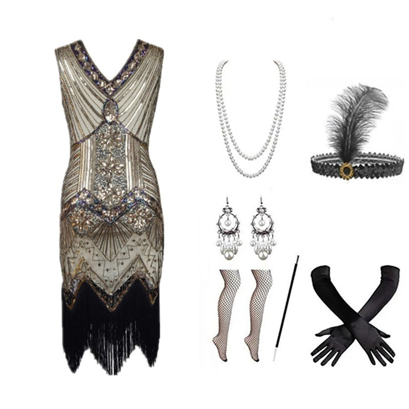 Vrouwen jaren 1920 Flapper-jur - Vintage Slip Dress recensie en prijs
