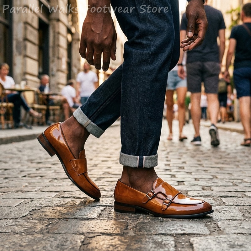 Heren loafers met dubbele gesp - Vintage Slip Dress recensie en prijs