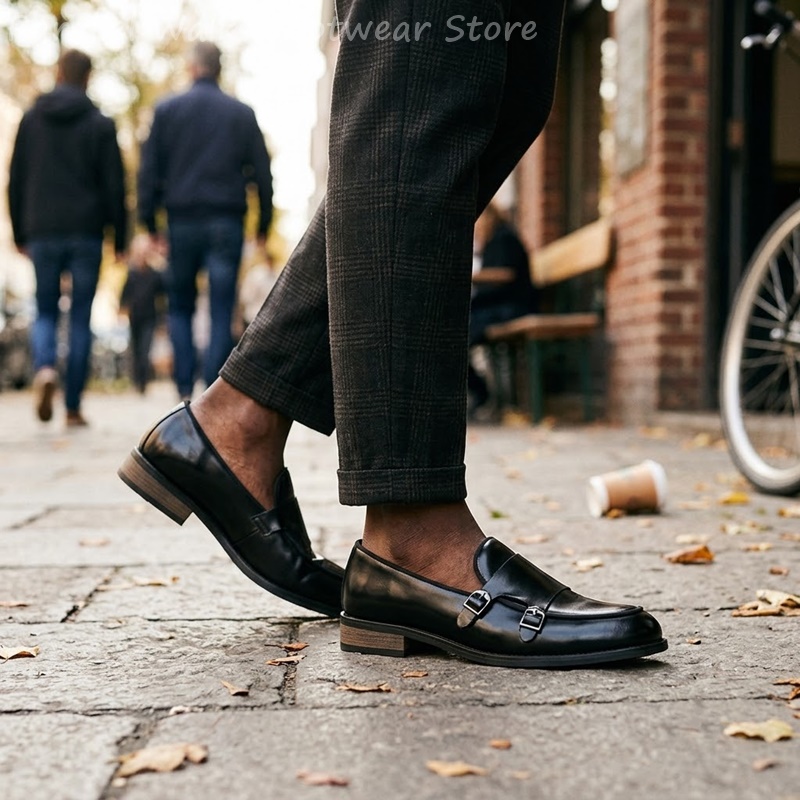 Heren loafers met dubbele gesp - Vintage Slip Dress recensie en prijs