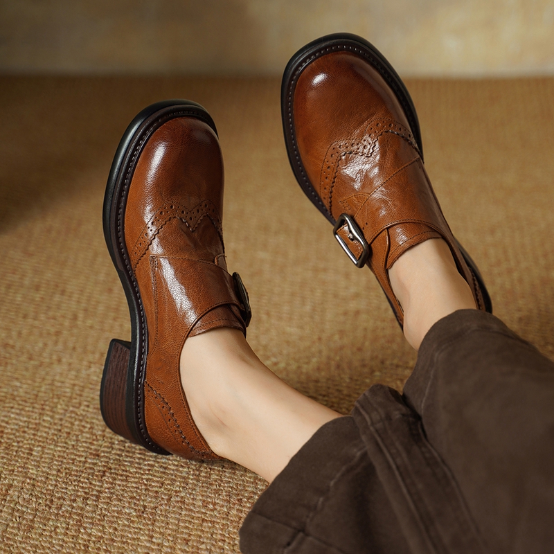 2027 Nieuwe Gesp Brogue Schoen - Vintage Fashion Style recensie en prijs