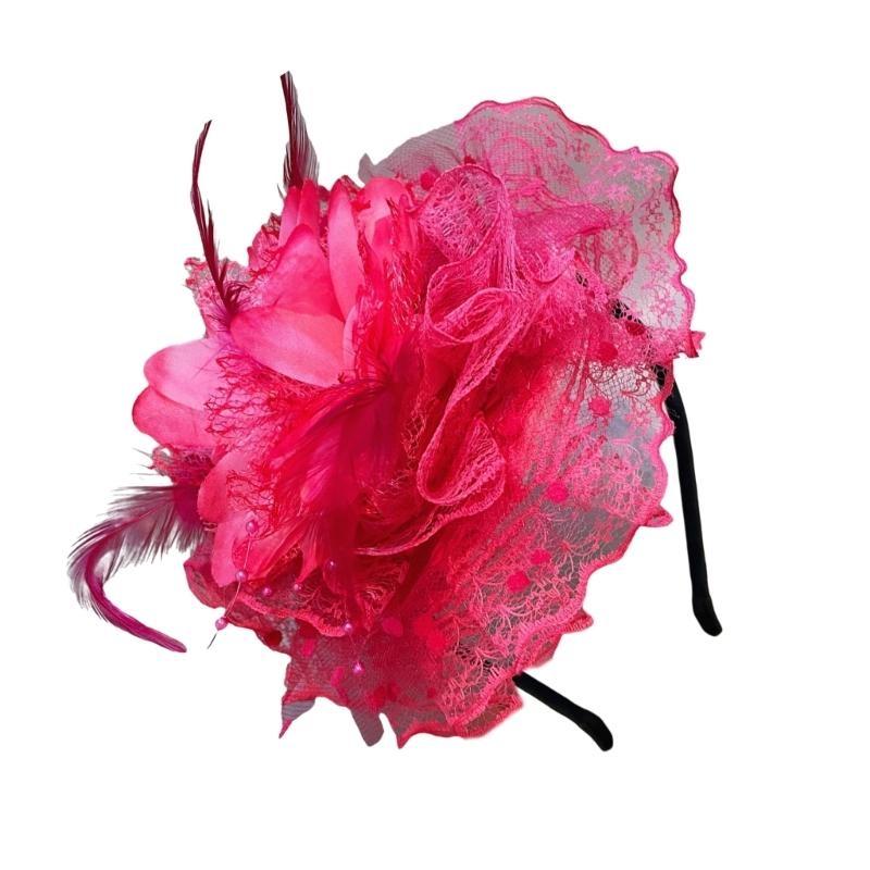 A52E Lace Flower Hair Hoop For - Vintage Fashion Events recensie en prijs