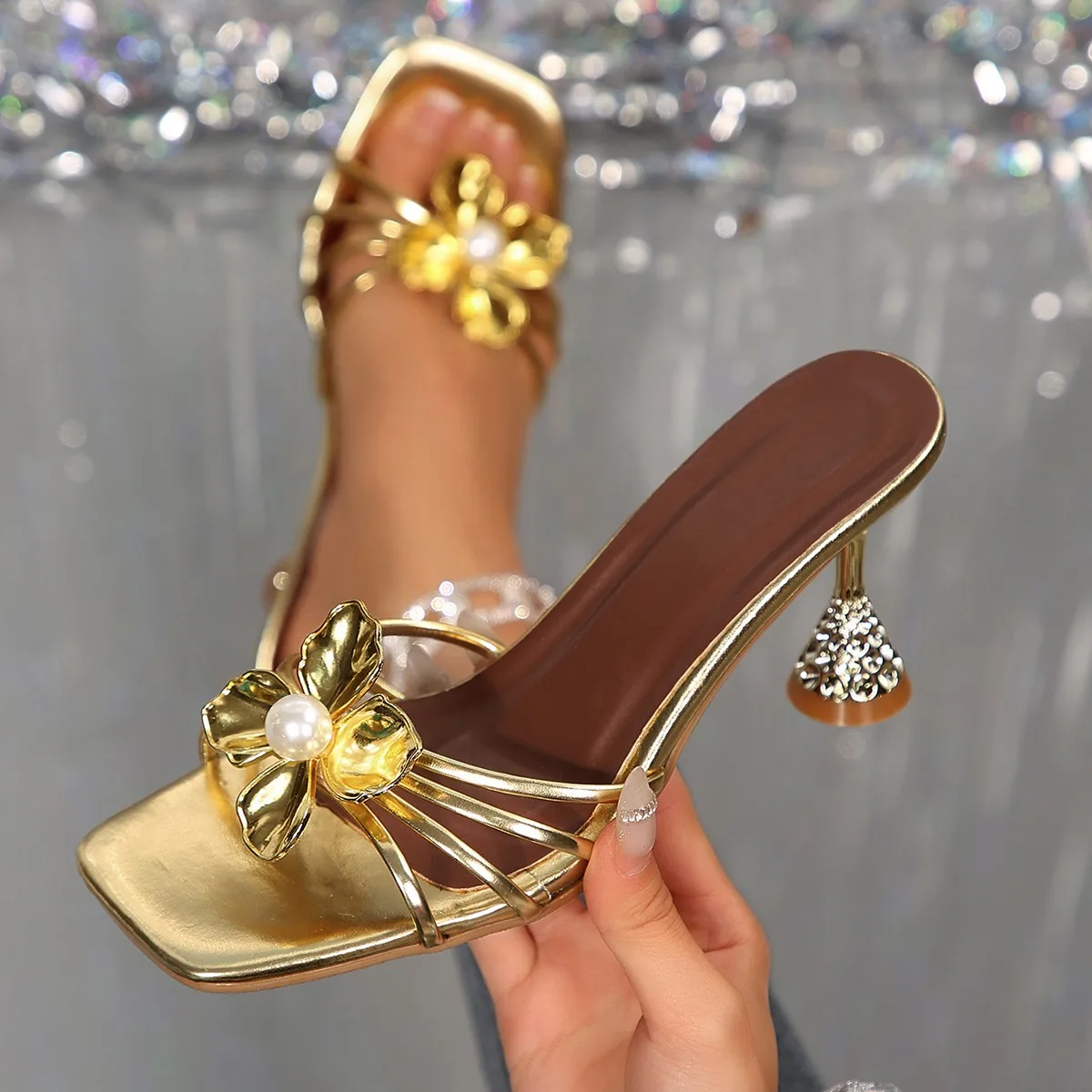 Vintage metalen bloem kristall - Vintage Fashion Style recensie en prijs