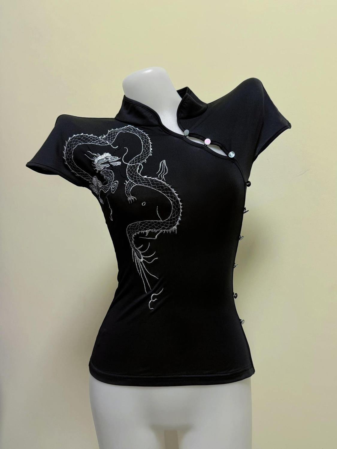 Vintage T-shirt Slim Y2k Basic - Turtleneck Knit 90S recensie en prijs
