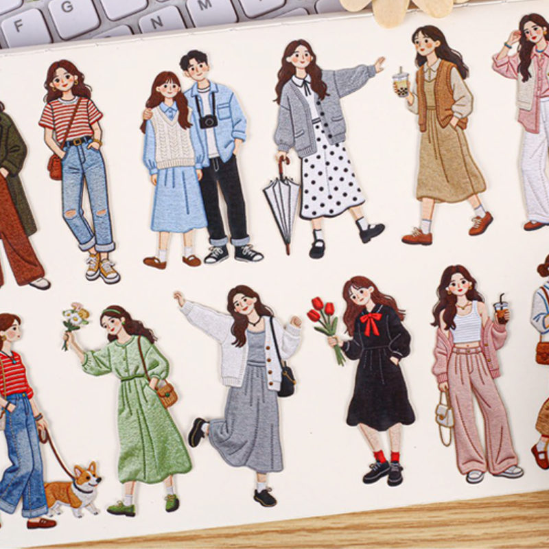 Vintage Fashion Girl Sticker P - Vintage Fashion Journal recensie en prijs