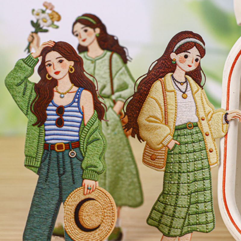Vintage Fashion Girl Sticker P - Vintage Fashion Journal recensie en prijs