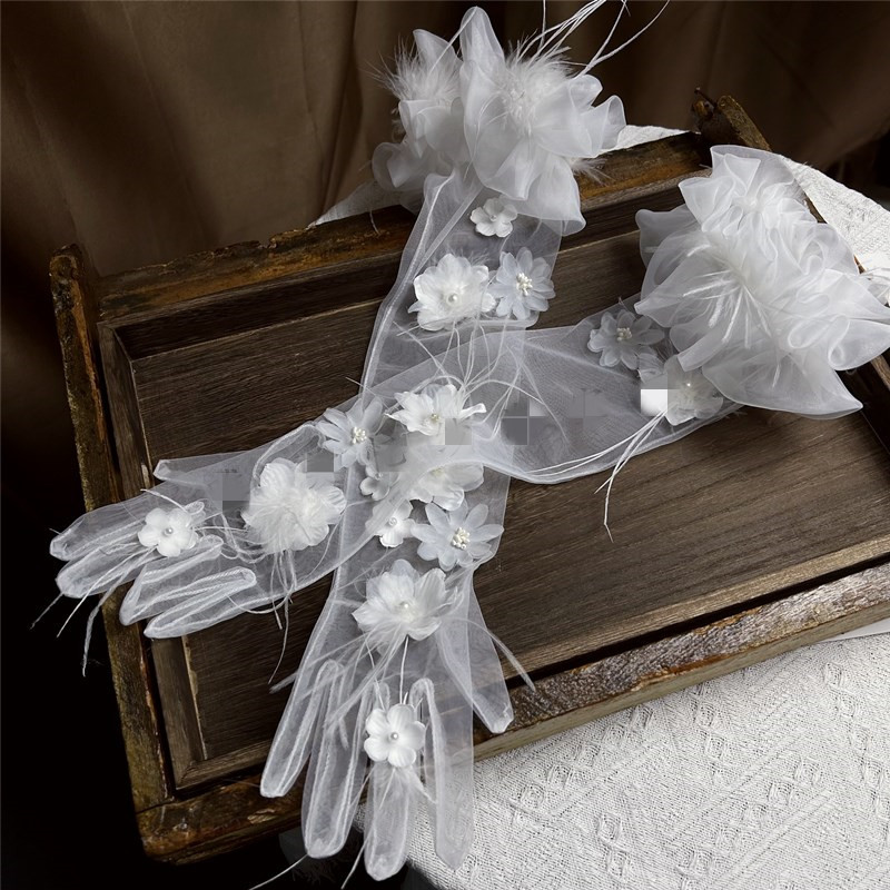 Dames Elegante Bloem Veer Lang - Vintage Fashion Photographers recensie en prijs