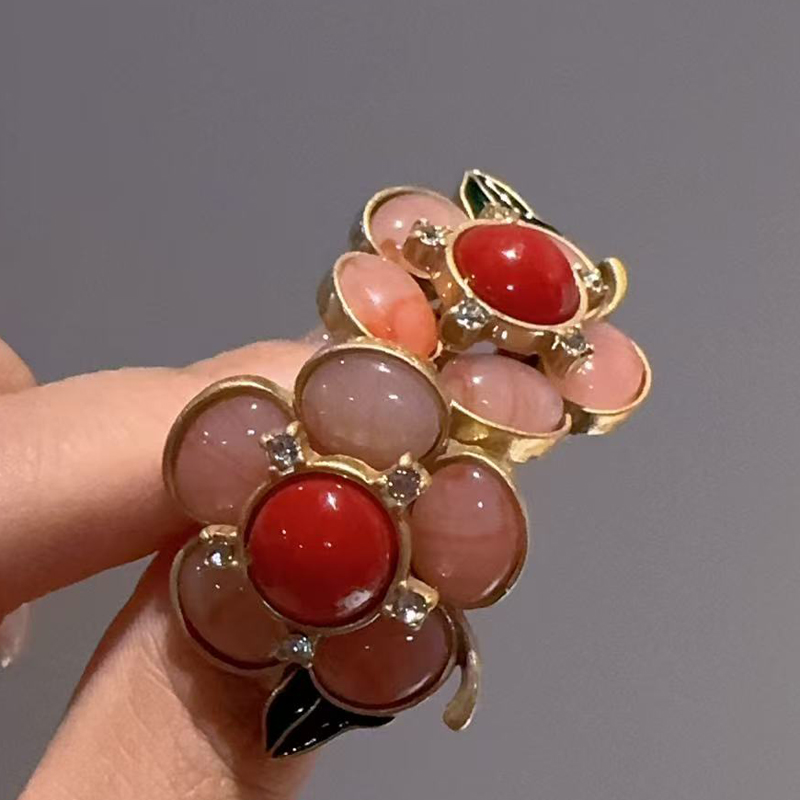 Vintage natuursteen roze bloem - Vintage Fashion Photographers recensie en prijs